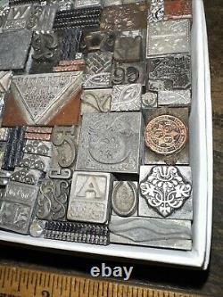 Printing Blocks Lead & Copper Ornamentals Borders Dingbats. Beautiful Variety! 3