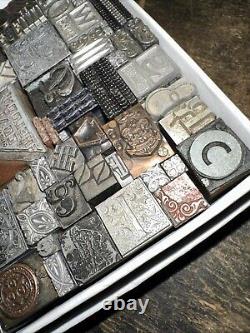Printing Blocks Lead & Copper Ornamentals Borders Dingbats. Beautiful Variety! 3