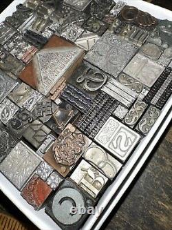 Printing Blocks Lead & Copper Ornamentals Borders Dingbats. Beautiful Variety! 3