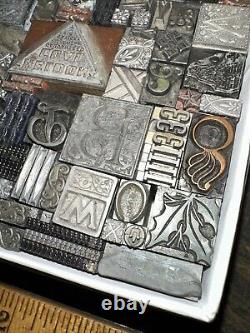 Printing Blocks Lead & Copper Ornamentals Borders Dingbats. Beautiful Variety! 3