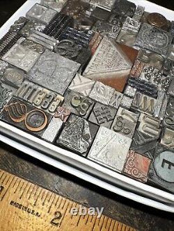 Printing Blocks Lead & Copper Ornamentals Borders Dingbats. Beautiful Variety! 3