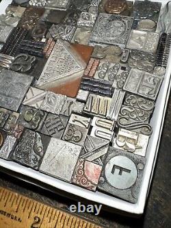 Printing Blocks Lead & Copper Ornamentals Borders Dingbats. Beautiful Variety! 3