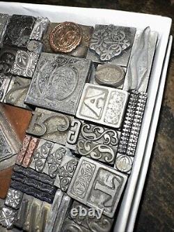 Printing Blocks Lead & Copper Ornamentals Borders Dingbats. Beautiful Variety! 3