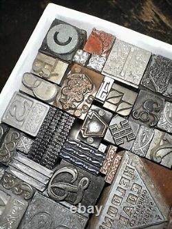 Printing Blocks Lead & Copper Ornamentals Borders Dingbats. Beautiful Variety! 3