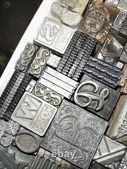 Printing Blocks Lead & Copper Ornamentals Borders Dingbats. Beautiful Variety! 3