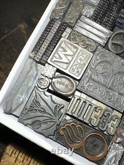 Printing Blocks Lead & Copper Ornamentals Borders Dingbats. Beautiful Variety! 3