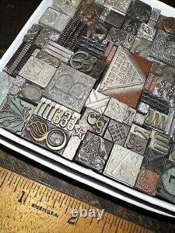 Printing Blocks Lead & Copper Ornamentals Borders Dingbats. Beautiful Variety! 3
