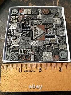 Printing Blocks Lead & Copper Ornamentals Borders Dingbats. Beautiful Variety! 3