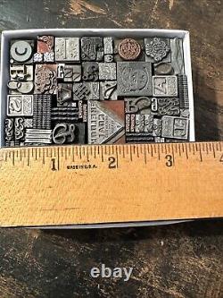 Printing Blocks Lead & Copper Ornamentals Borders Dingbats. Beautiful Variety! 3