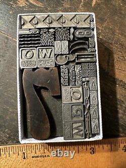 Printing Blocks Lead & Copper Ornamentals Borders Dingbats. Beautiful Variety #5