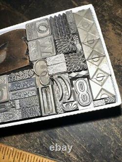 Printing Blocks Lead & Copper Ornamentals Borders Dingbats. Beautiful Variety #5