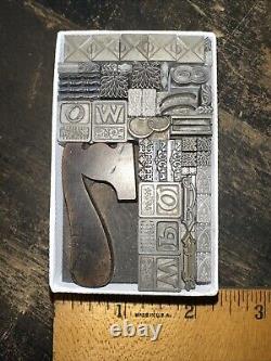 Printing Blocks Lead & Copper Ornamentals Borders Dingbats. Beautiful Variety #5