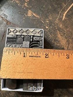 Printing Blocks Lead & Copper Ornamentals Borders Dingbats. Beautiful Variety #5