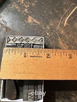 Printing Blocks Lead & Copper Ornamentals Borders Dingbats. Beautiful Variety #5