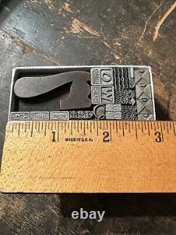 Printing Blocks Lead & Copper Ornamentals Borders Dingbats. Beautiful Variety #5
