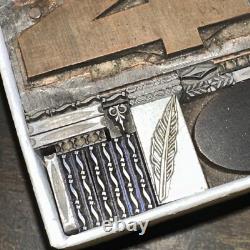 Printing Blocks Lead & Copper Ornamentals Borders Dingbats. Beautiful Variety #6