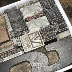 Printing Blocks Lead & Copper Ornamentals Borders Dingbats. Beautiful Variety #6