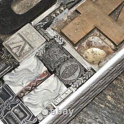 Printing Blocks Lead & Copper Ornamentals Borders Dingbats. Beautiful Variety #6