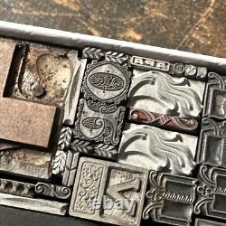 Printing Blocks Lead & Copper Ornamentals Borders Dingbats. Beautiful Variety #6