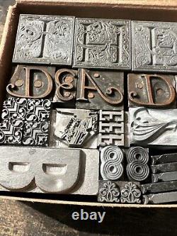 Printing Blocks Lead Ornamental Borders Dingbats Beautiful! #61