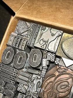 Printing Blocks Lead Ornamental Borders Dingbats Great Variety