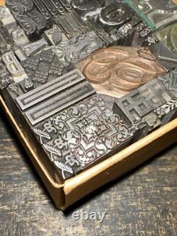 Printing Blocks Lead Ornamental Borders Dingbats Great Variety