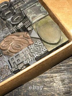 Printing Blocks Lead Ornamental Borders Dingbats Great Variety