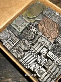 Printing Blocks Lead Ornamental Borders Dingbats Great Variety