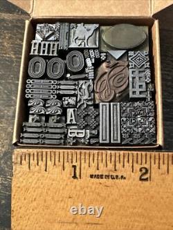 Printing Blocks Lead Ornamental Borders Dingbats Great Variety