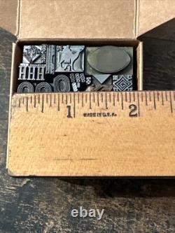 Printing Blocks Lead Ornamental Borders Dingbats Great Variety
