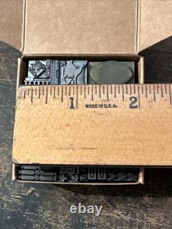 Printing Blocks Lead Ornamental Borders Dingbats Great Variety