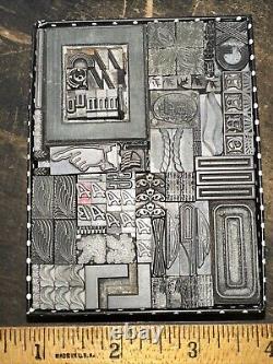 Printing Blocks Lead Ornamental Borders Dingbats Nice Variety Beautiful! C4