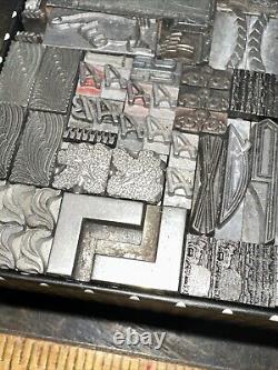 Printing Blocks Lead Ornamental Borders Dingbats Nice Variety Beautiful! C4