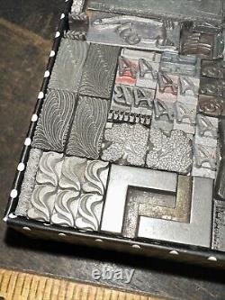 Printing Blocks Lead Ornamental Borders Dingbats Nice Variety Beautiful! C4