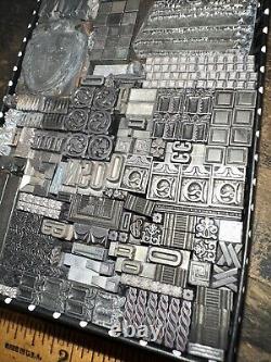 Printing Blocks Lead Ornamental Borders Dingbats Nice Variety Beautiful! C5