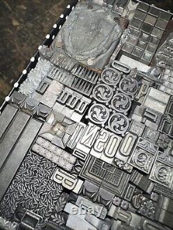 Printing Blocks Lead Ornamental Borders Dingbats Nice Variety Beautiful! C5