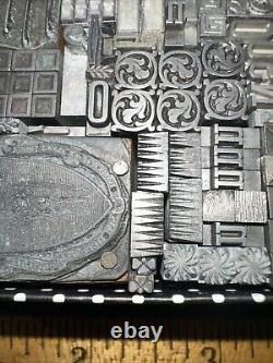 Printing Blocks Lead Ornamental Borders Dingbats Nice Variety Beautiful! C5