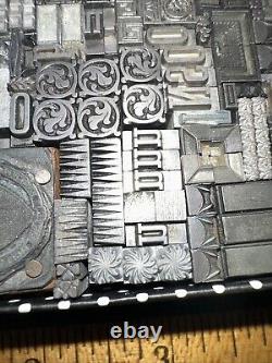 Printing Blocks Lead Ornamental Borders Dingbats Nice Variety Beautiful! C5