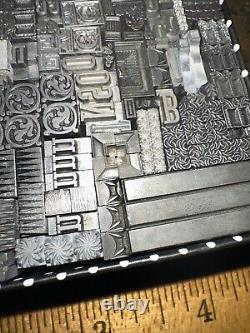 Printing Blocks Lead Ornamental Borders Dingbats Nice Variety Beautiful! C5