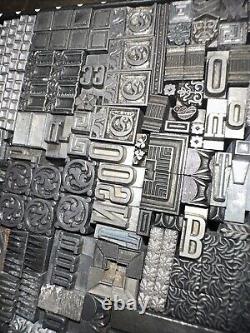 Printing Blocks Lead Ornamental Borders Dingbats Nice Variety Beautiful! C5