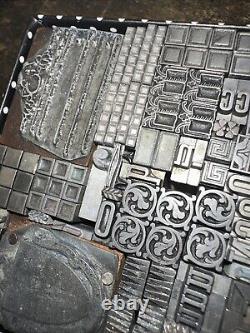 Printing Blocks Lead Ornamental Borders Dingbats Nice Variety Beautiful! C5