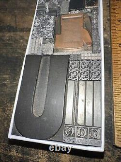 Printing Blocks Lead Ornamental Borders Dingbats Nice Variety Beautiful! C7
