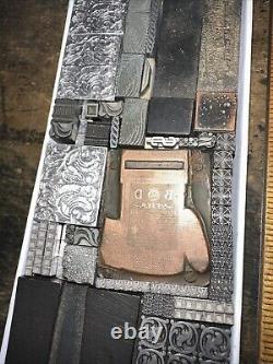 Printing Blocks Lead Ornamental Borders Dingbats Nice Variety Beautiful! C7