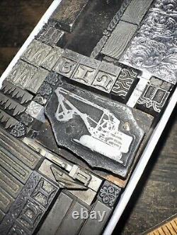 Printing Blocks Lead Ornamental Borders Dingbats Nice Variety Beautiful! C7