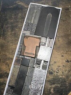 Printing Blocks Lead Ornamental Borders Dingbats Nice Variety Beautiful! C7