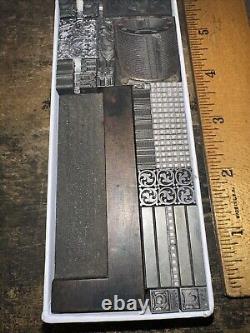 Printing Blocks Lead Ornamental Borders Dingbats Nice Variety Beautiful! C8