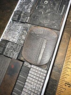Printing Blocks Lead Ornamental Borders Dingbats Nice Variety Beautiful! C8