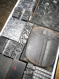 Printing Blocks Lead Ornamental Borders Dingbats Nice Variety Beautiful! C8