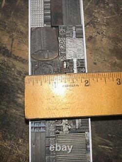 Printing Blocks Lead Ornamental Borders Dingbats Nice Variety Beautiful! C8