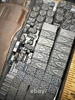 Printing Blocks Lead Ornamental Borders Dingbats Nice Variety, Beautiful! XB